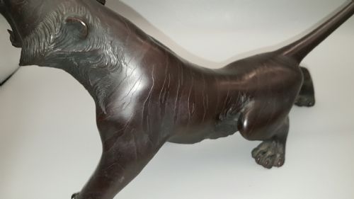 SUPERB JAPANESE MEIJI LATE 19THC BRONZE TIGER - ADDITIONAL PHOTO 3