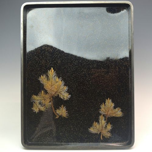 MAGNIFICENT LARGE JAPANESE EDO CA 1850 GOLD BLACK LACQUER DOCUMENT BOX BUNKO - ADDITIONAL PHOTO 3