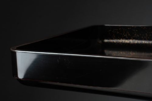 MAGNIFICENT JAPANESE MEIJI LATE 19THC LACQUER TEA TRAY SHIHOBON WITH DRAGON TREASURE BOAT DECORATION - ADDITIONAL PHOTO 4
