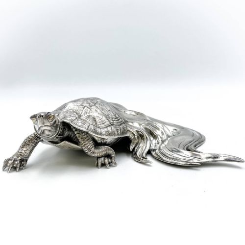 JAPANESE MEIJITAISHO EARLY 20THC SILVER MINOGAME BY THE RYUBUNDO COMPANY - ADDITIONAL PHOTO 3