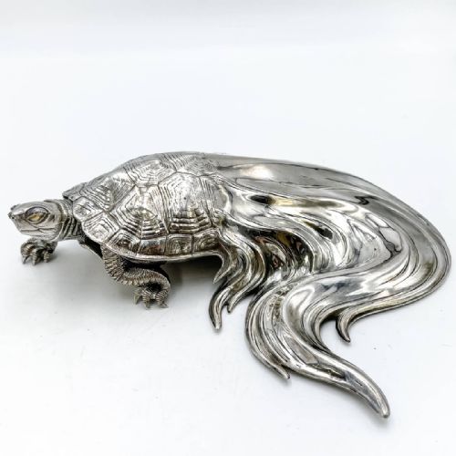JAPANESE MEIJITAISHO EARLY 20THC SILVER MINOGAME BY THE RYUBUNDO COMPANY - ADDITIONAL PHOTO 4