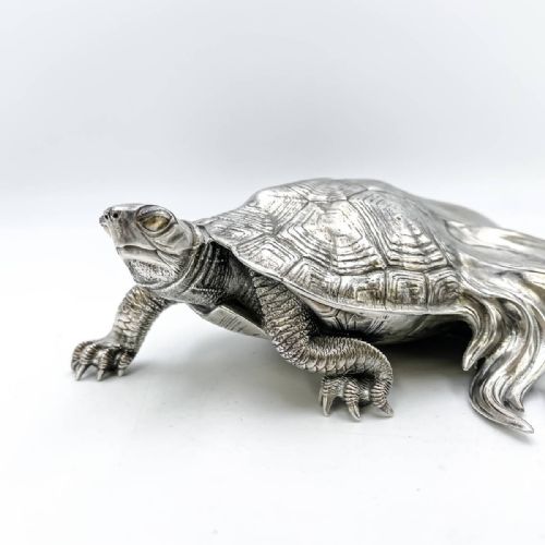 JAPANESE MEIJITAISHO EARLY 20THC SILVER MINOGAME BY THE RYUBUNDO COMPANY - ADDITIONAL PHOTO 5