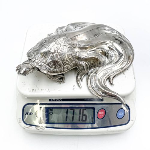 JAPANESE MEIJITAISHO EARLY 20THC SILVER MINOGAME BY THE RYUBUNDO COMPANY - ADDITIONAL PHOTO 7