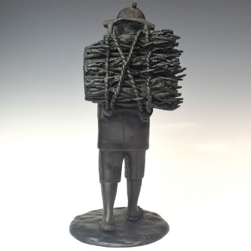 JAPANESE MEIJI OR TAISHO BRONZE EARLY 20THC OF NINOMIYA SONTOKU BY HIDEYAMA - ADDITIONAL PHOTO 2