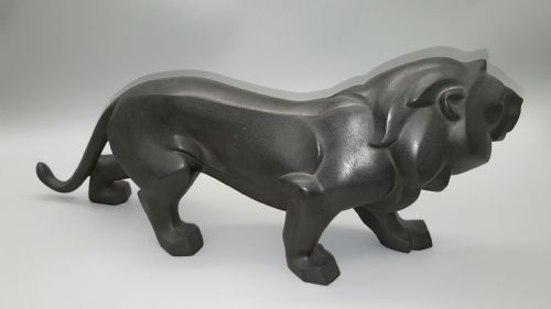 RARE ART DECO 1920S JAPANESE BRONZE SCULPTURE OKIMONO OF A TIGER BY KABUKI SHUMEI HIDEAKI - ADDITIONAL PHOTO 1