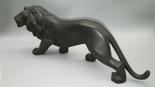 RARE ART DECO 1920S JAPANESE BRONZE SCULPTURE OKIMONO OF A TIGER BY KABUKI SHUMEI HIDEAKI - ADDITIONAL PHOTO 3