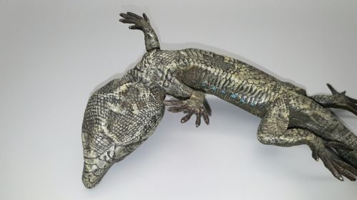MAGNIFICENT ANTIQUE CA 1900 AUSTRIAN COLDPAINTED BRONZE LIZARD BY FRANZ BERGMAN - ADDITIONAL PHOTO 8