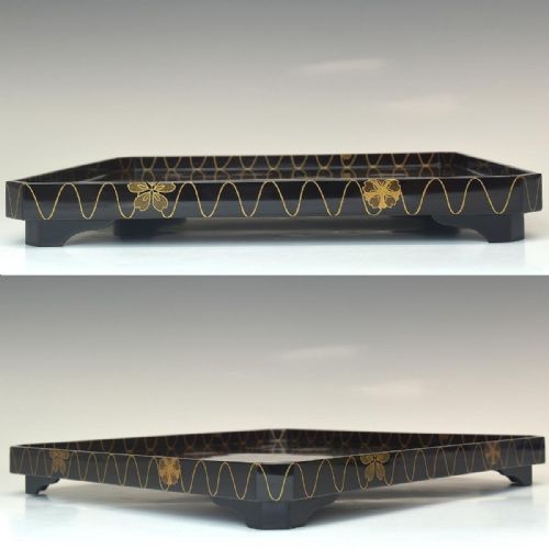 STRIKING JAPANESE MEIJI 19THC SAKURAGAWA MAKIE SENCHA TEA CEREMONY TRAY - ADDITIONAL PHOTO 2