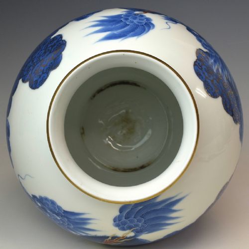 BEAUTIFUL JAPANESE MEIJI CA 1900 KORANSHA PORCELAIN VASE WITH TWO KIRINS - ADDITIONAL PHOTO 3