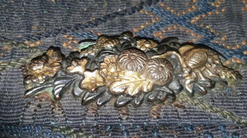 LOVELY JAPANESE MEIJI 19THC SMOKING ENSEMBLE OF TOBACCO POUCH PIPE AND PIPECASE - ADDITIONAL PHOTO 5