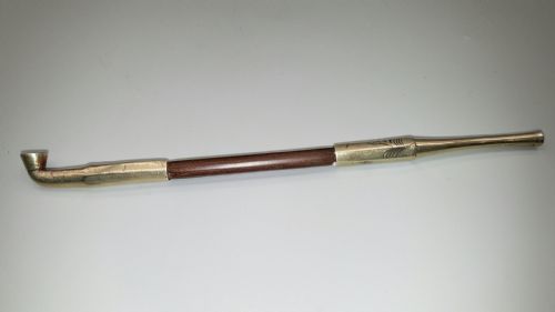 LOVELY JAPANESE MEIJI 19THC SMOKING ENSEMBLE OF TOBACCO POUCH PIPE AND PIPECASE - ADDITIONAL PHOTO 6