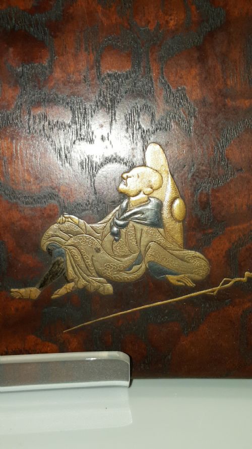 BEAUTIFUL JAPANESE MEIJI 19THC LACQUERED THREETIER BOX AND COVER - ADDITIONAL PHOTO 3