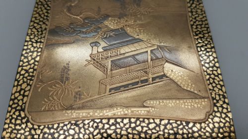 RARE JAPANESE EDO 19THC GOLD LACQUER INCENSE CASE KOGO - ADDITIONAL PHOTO 9