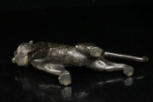 SUPERB JAPANESE MEIJI LATE 19THC BRONZE TIGER BY GENRYUSAI SEITANI - ADDITIONAL PHOTO 4