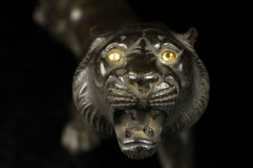 SUPERB JAPANESE MEIJI LATE 19THC BRONZE TIGER BY GENRYUSAI SEITANI - ADDITIONAL PHOTO 5