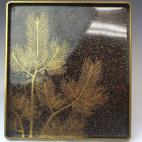 BEAUTIFUL JAPANESE MEIJI LATE 19THC BLACK LACQUER WRITING BOX SUZURIBAKO - ADDITIONAL PHOTO 6