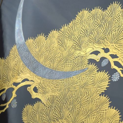 BEAUTIFUL JAPANESE MEIJI LATE 19THC BLACK LACQUER WRITING BOX SUZURIBAKO - ADDITIONAL PHOTO 7