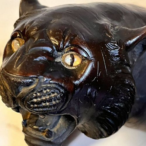 SUPERB JAPANESE MEIJI LATE 19THC BRONZE TIGER BY MITSUMOTO OMORI KOGETSU - ADDITIONAL PHOTO 8