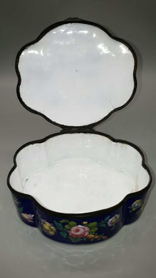 STUNNING ANTIQUE 18THC CA 1780 GEORGIAN ENAMEL BOX WITH HOGARTH DECORATION - ADDITIONAL PHOTO 8