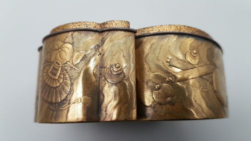 STUNNING JAPANESE EDO EARLY TO MID19THC GOLD LACQUER BOX KOBAKO WITH INSERT TRAY - ADDITIONAL PHOTO 7