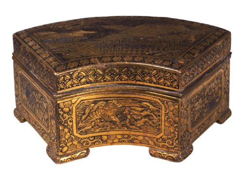 exquisite japanese meiji ca 1900 iron damascene box by fujii yoshitoyo - CATEGORY: ANTIQUE BOXES - DATED 1900