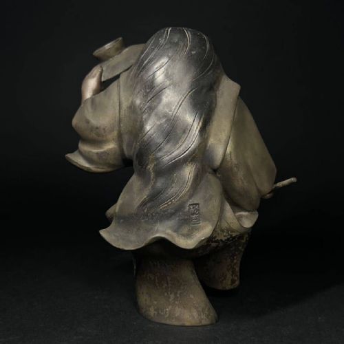 JAPANESE MEIJITAISHO EARLY 20THC BRONZE OF SHOJO BY MATSUMORISHOSEI - ADDITIONAL PHOTO 2