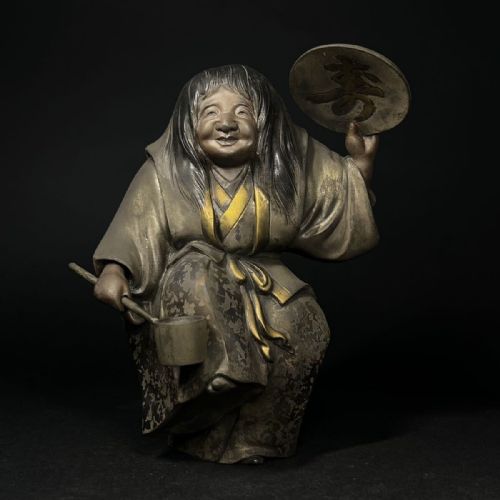 JAPANESE MEIJITAISHO EARLY 20THC BRONZE OF SHOJO BY MATSUMORISHOSEI - ADDITIONAL PHOTO 5