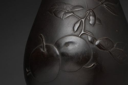 STRIKING JAPANESE MEIJI EARLY 20THC BRONZE VASE BY OSHIMA JOUN - ADDITIONAL PHOTO 6