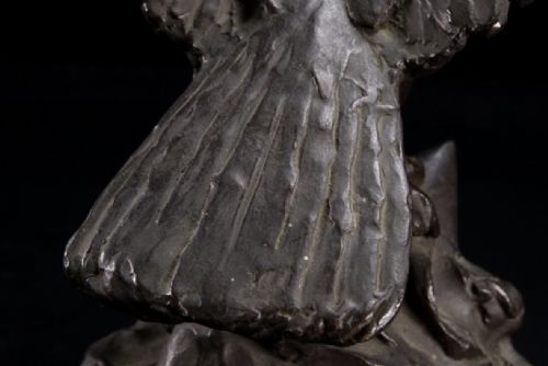 STRIKING JAPANESE MEIJI EARLY 20THC BRONZE HAWK BY TAKETARO SHINKAI 18681927 - ADDITIONAL PHOTO 9