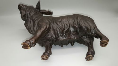 SUPERB JAPANESE MEIJI EARLY 20THC BRONZE RAM SIGNED - ADDITIONAL PHOTO 7