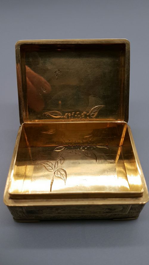 EXQUISITE JAPANESE MEIJI CA 1900 IRON DAMASCENE 24K GOLD BOX BY FUJII YOSHITOYO - ADDITIONAL PHOTO 7