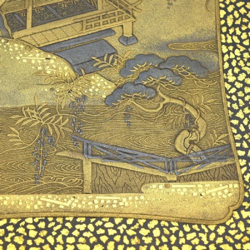 RARE JAPANESE EDO MID19THC GOLD LACQUER INCENSE CASE - ADDITIONAL PHOTO 2