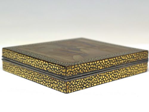 RARE JAPANESE EDO MID19THC GOLD LACQUER INCENSE CASE - ADDITIONAL PHOTO 8