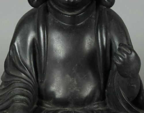 FINE JAPANESE SHOWA EARLY 20THC BRONZE TAKERU BUDDHA KIBUNDO SHOHEI III - ADDITIONAL PHOTO 8