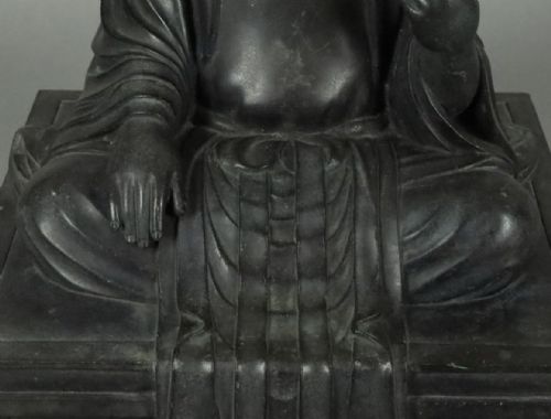 FINE JAPANESE SHOWA EARLY 20THC BRONZE TAKERU BUDDHA KIBUNDO SHOHEI III - ADDITIONAL PHOTO 10
