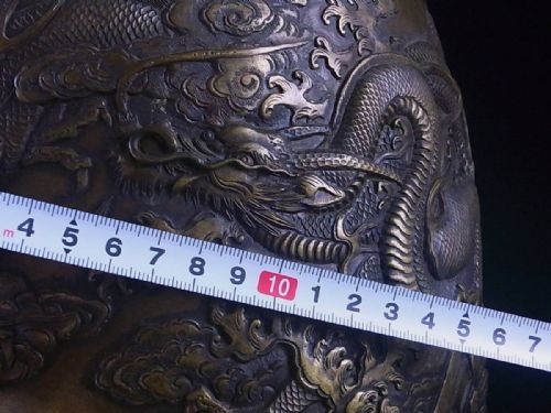 SUPERB JAPANESE MEIJI EARLY 20THC LARGE BRONZE VASE BY KANAYA GORSABUR XI - ADDITIONAL PHOTO 9