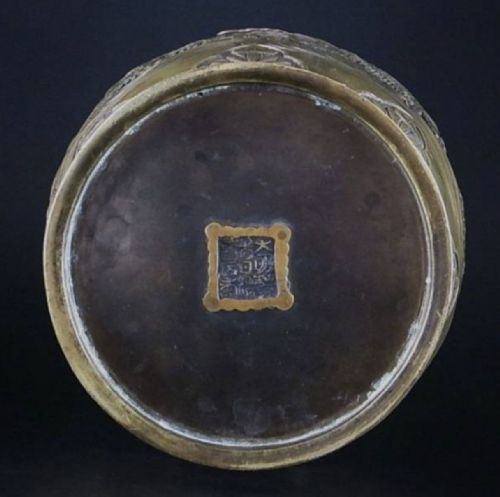 SUPERB JAPANESE MEIJI EARLY 20THC LARGE BRONZE VASE BY KANAYA GORSABUR XI - ADDITIONAL PHOTO 17