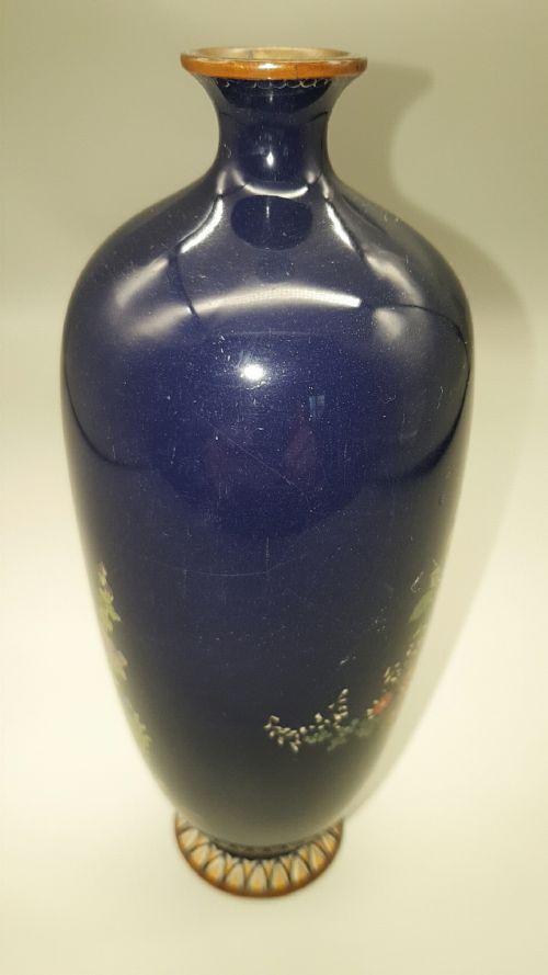 NICE JAPANESE LATE 19THC MEIJI CLOISONNE VASE - ADDITIONAL PHOTO 2