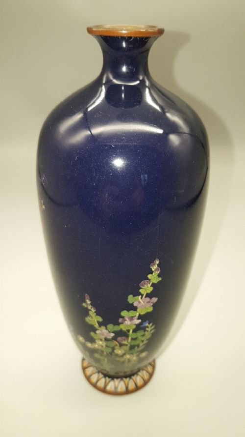NICE JAPANESE LATE 19THC MEIJI CLOISONNE VASE - ADDITIONAL PHOTO 3