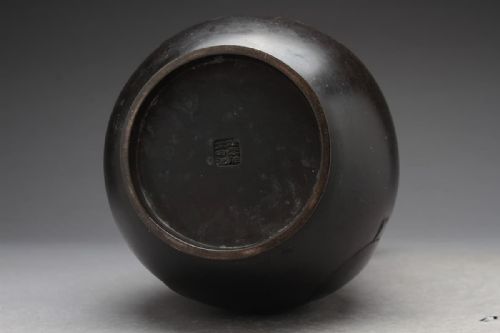 FINE JAPANESE MEIJI EARLY 20THC BRONZE VASE BY OSHIMA JOUN - ADDITIONAL PHOTO 5