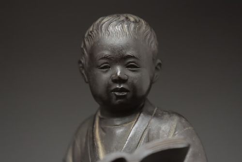 CHARMING JAPANESE MEIJI LATE 19THC BRONZE OKIMONO OX BOY MATSUMORI - ADDITIONAL PHOTO 4