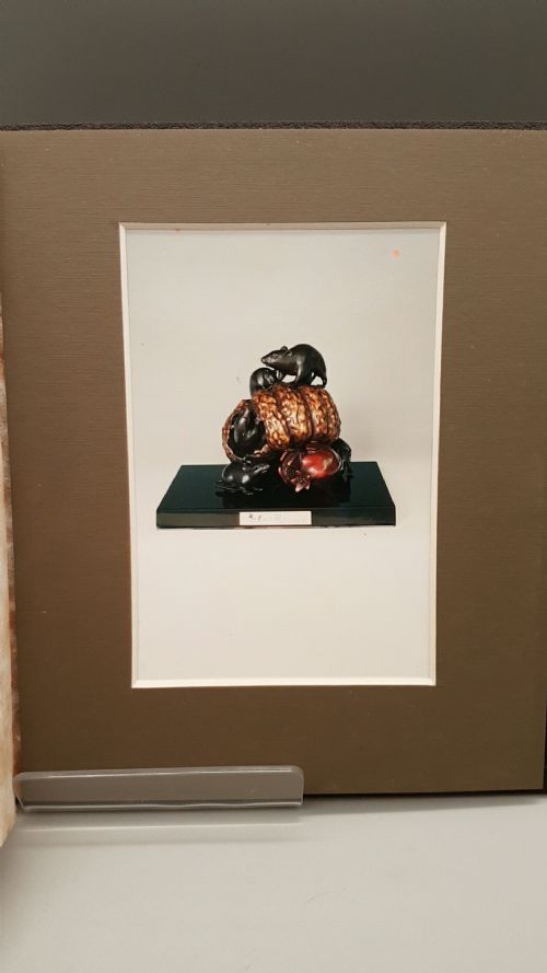 SUPERB JAPANESE MEIJI LATE 19THC BRONZE OKIMONO PUMPKIN RATS SEISAI - ADDITIONAL PHOTO 12