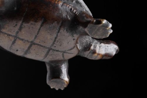 JAPANESE MEIJITAISHO EARLY 20THC BRONZE TURTLE WATER DROPPER - ADDITIONAL PHOTO 5