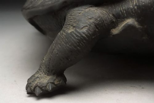 JAPANESE ANTIQUE 1919 TAISHO BRONZE OKIMONO OF TWO TURTLES STYLE OF MURATA SEIMIN - ADDITIONAL PHOTO 10
