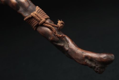 RARE JAPANESE EDO MID19THC BUDDHIST LINGZHI NYOI SCEPTRE - ADDITIONAL PHOTO 9
