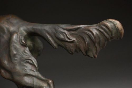SUPERB ENGLISH ANTIQUE EARLY 20THC BRONZE SETTER DOG STATUE - ADDITIONAL PHOTO 7