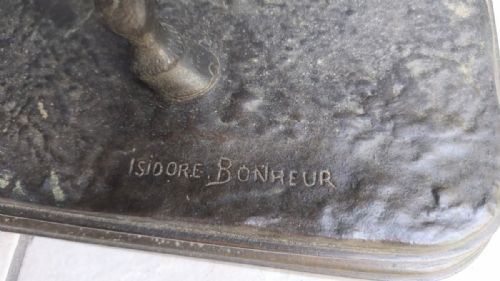MAGNIFICENT FRENCH ANTIQUE 19THC BRONZE OF A TROTTING STALLION ISIDORE JULES BONHEUR - ADDITIONAL PHOTO 5