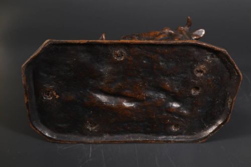 SPLENDID JAPANESE ANTIQUE 19THC BRONZE COW AND CALF - ADDITIONAL PHOTO 7