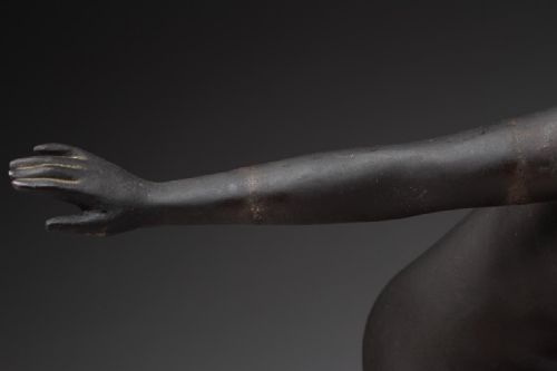 ELEGANT FRENCH ART DECO 1920S BRONZE NUDE DANCER SCULPTURE PAUL DE BOULOGNE - ADDITIONAL PHOTO 14