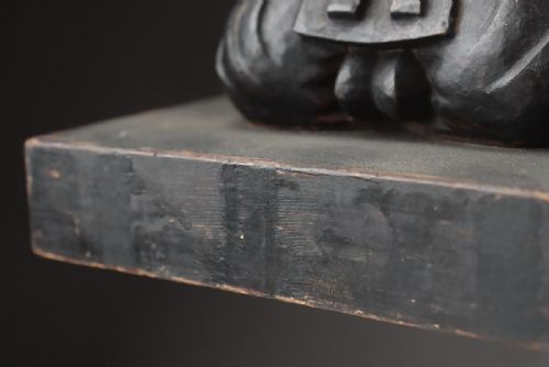 ATTRACTIVE JAPANESE MEIJI 19THC WOOD BUDDHIST SCULPTURE OF DEITY TENJINSAMA SUGAWARA NO MICHIZANE - ADDITIONAL PHOTO 8